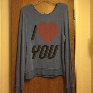 Wildfox I Love You Sweatshirt